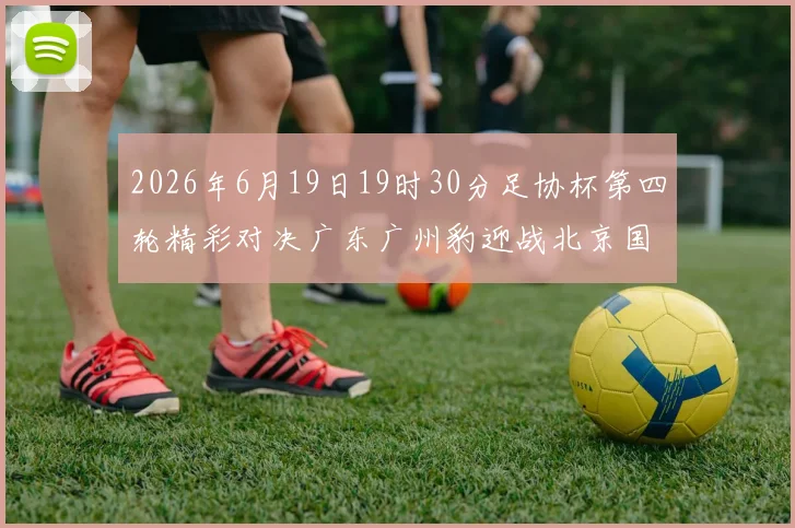 2026年6月19日19时30分足协杯第四轮精彩对决广东广州豹迎战北京国安